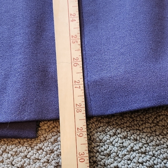 Le Suit Women's 8 Button Periwinkle Blue Lined 100% Wool Blazer Size 20W - Picture 9 of 10